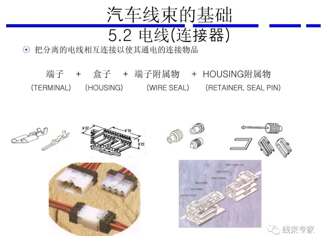 汽车线束接插件型号大全:汽车线束插接器基本知识图片视频